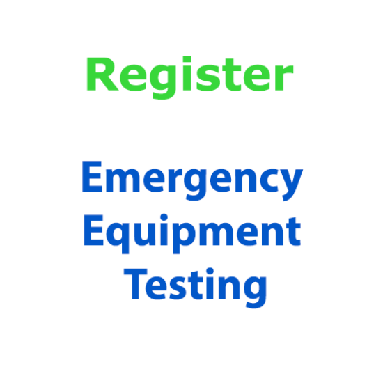 Register - Emergency Equipment Testing