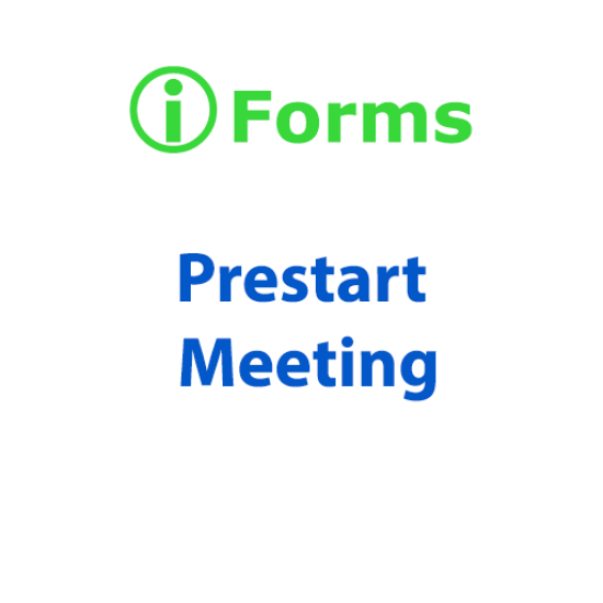 Form - Prestart Meeting