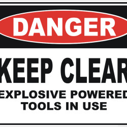 Use and Maintenance of Explosive Power Tool