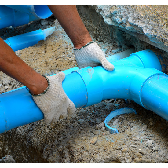 Installation of stormwater, sewer,  water,  gas pipes etc. 